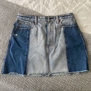Abercrombie Two Toned Denim Skirt